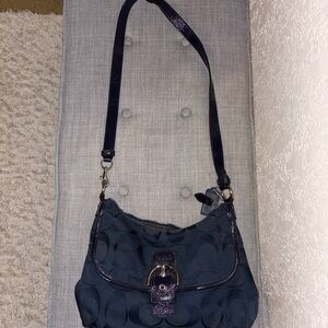 Coach Dark Blue Shoulder Bag